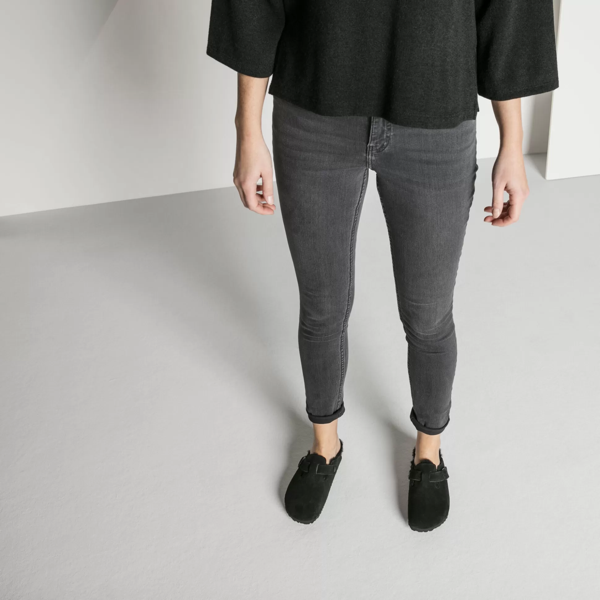 Birkenstock Boston Lammeskind^Damer Clogs